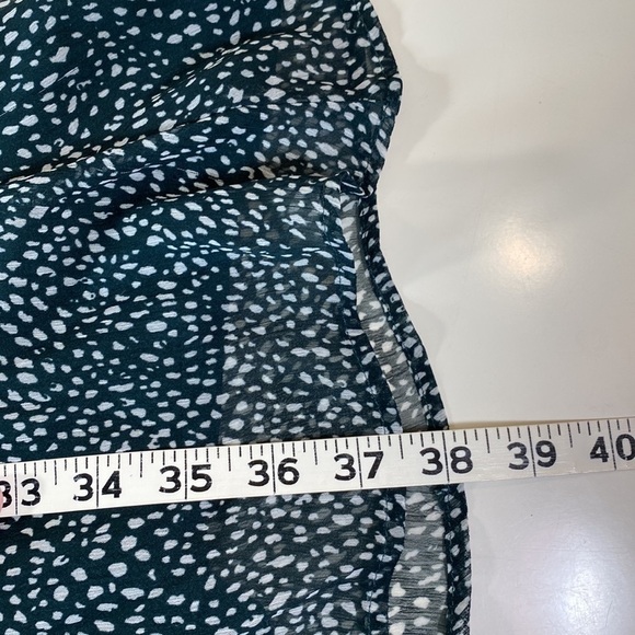 JOIE Ladies Artic Animal Spot Balloon Sleeve Dress Green Size Large‎ - Picture 15 of 15